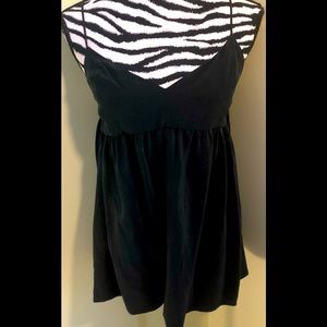 NWOT 7 For All Mankind black silk blouse L